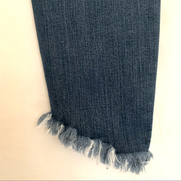 PAIGE Women’s Verdugo Ankle Cropped Skinny Lived In Frayed Hem Jeans Size 30 - Picture 7 of 9